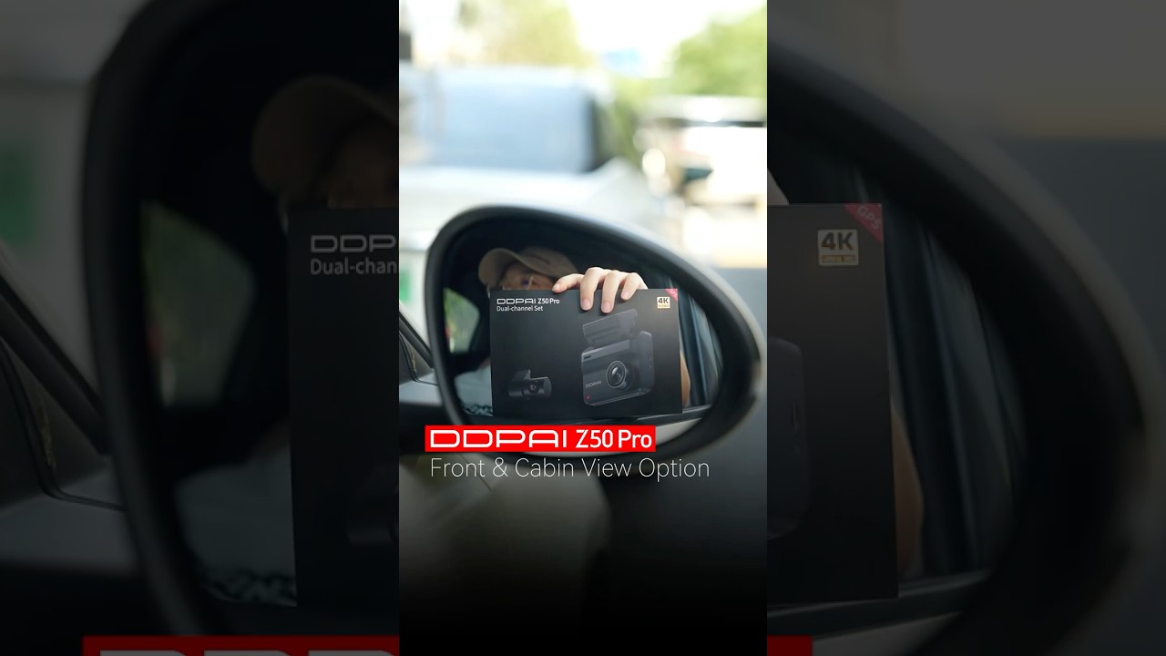 Set your DDPAI Z50 Pro up for a crystal-clear 4K front view and a sharp 1080P cabin view.