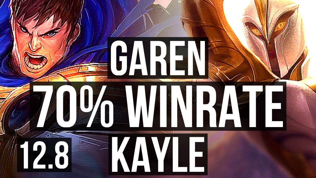 GAREN vs KAYLE (TOP) | 8/1/7, 70% winrate, Dominating | EUW Master | 12.8