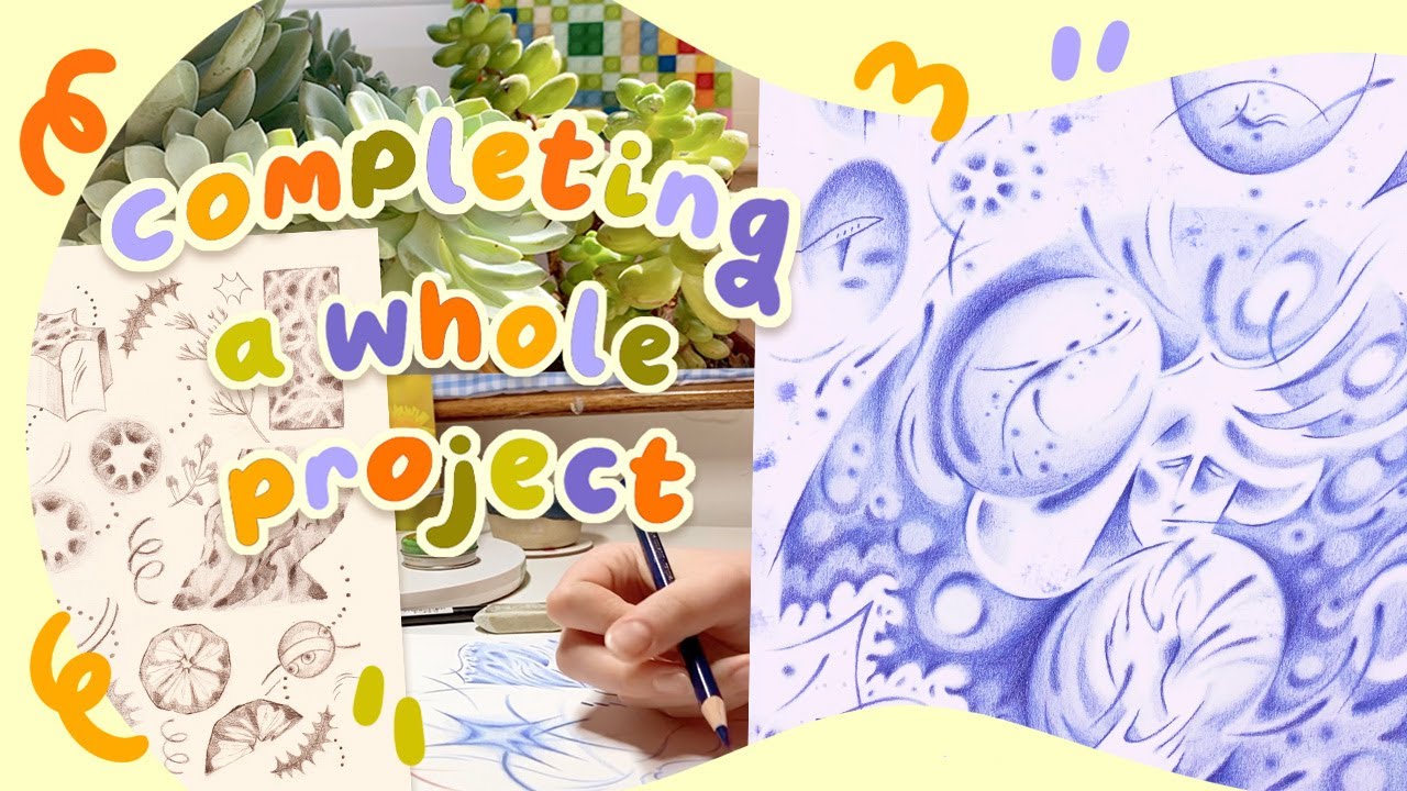 Illustration Project From Start to Finish! | Second year art student