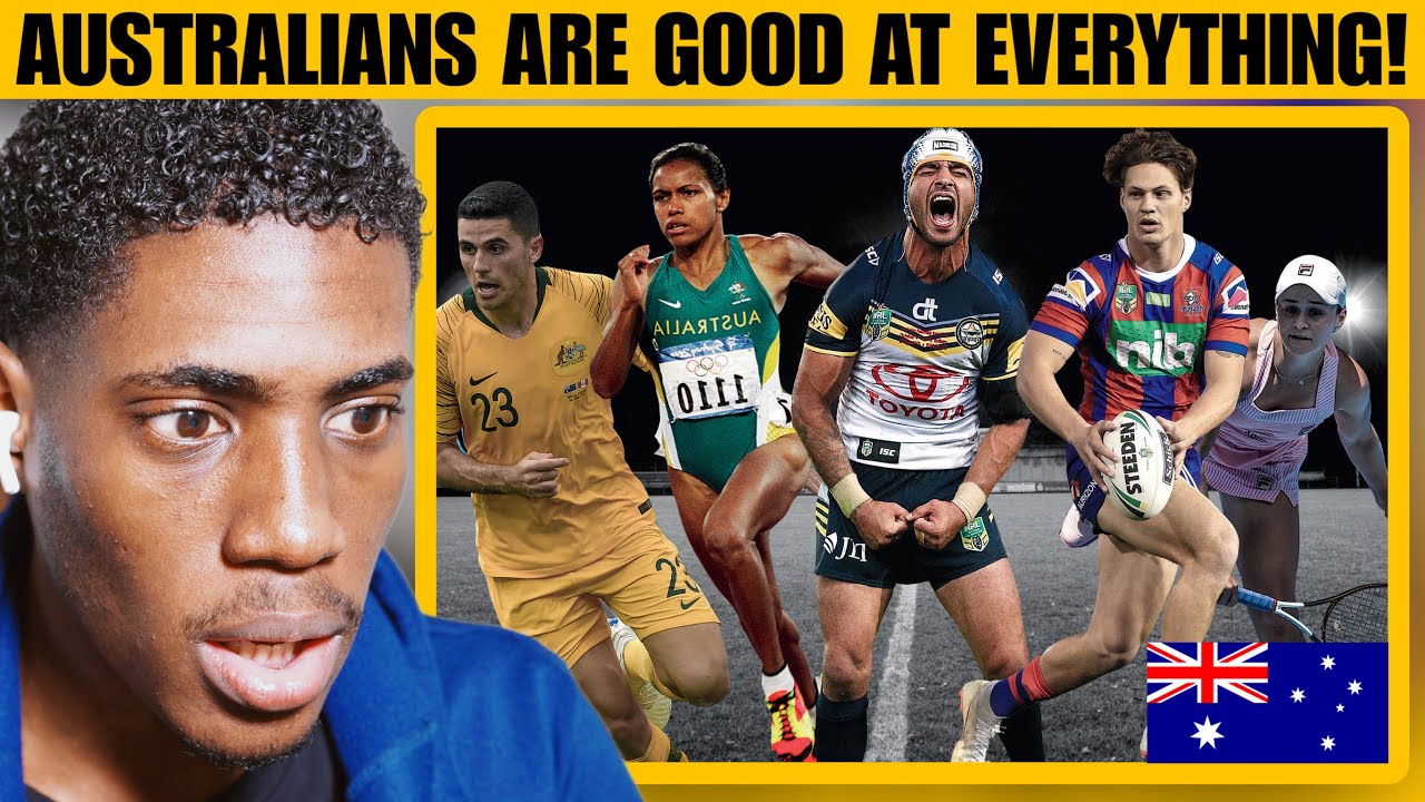 Ein Amerikaner reagiert auf die Frage, warum Australien das sportlichste Land der Welt ist.