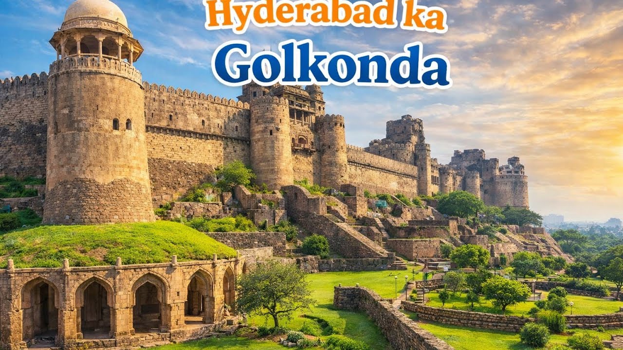 Hyderabad ka Golkonda बहुत पुराना किला है #newvideo 