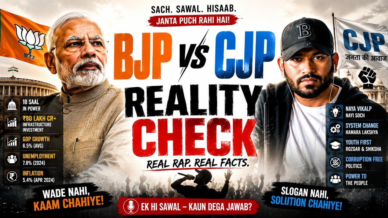 🎤 BJP vs CJP &ndash; Reality Check | Reality Rap 2026 🔥Presenting By More Music AI