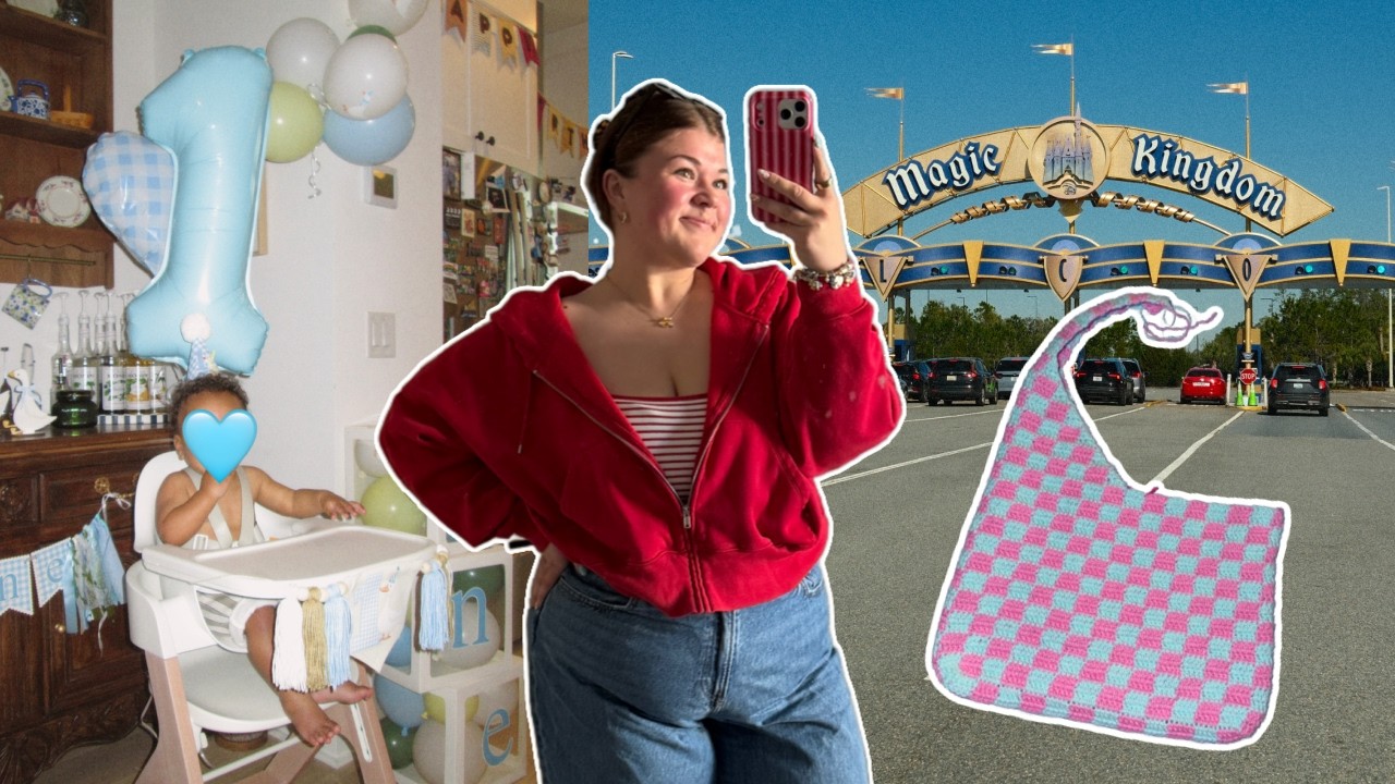 a VERY realistic sahm vlog  *my baby turned 1, crochet updates, & more*