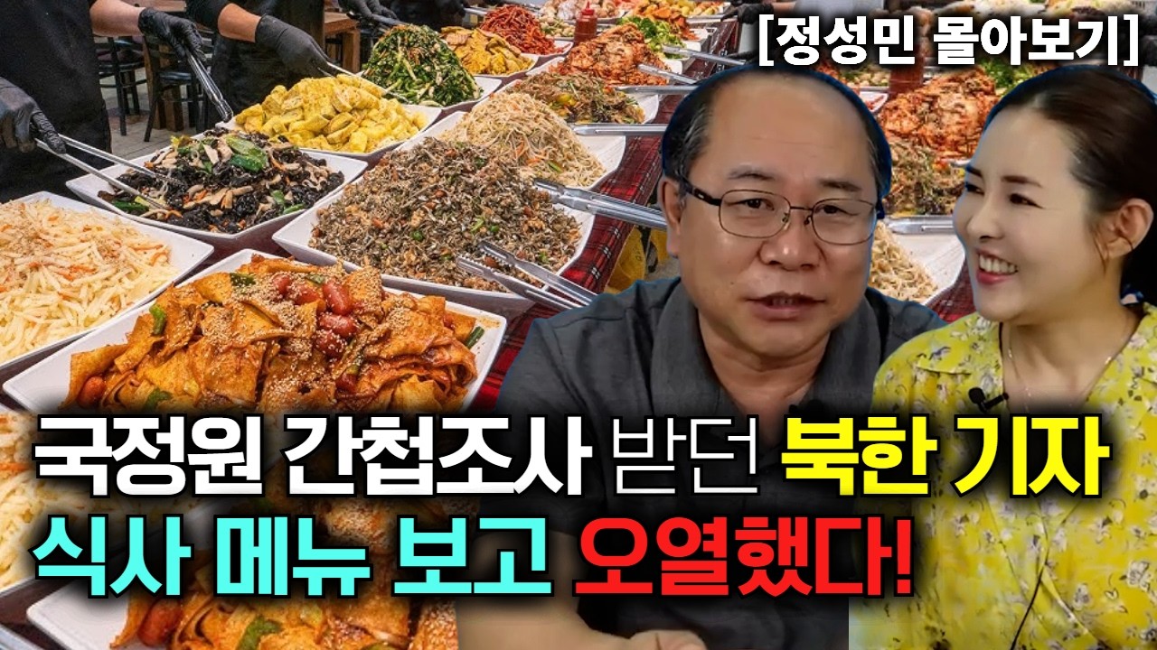 [정성민 몰아보기] 국정원 간첩조사 받던 북한기자가 식사 메뉴 보고 오열했다!