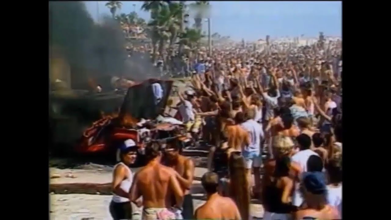 Riots In Huntington Beach, California, 1986