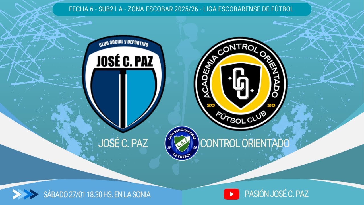 [Reserva] Jos&eacute; C. Paz vs Control Orientado // PASI&Oacute;N JOS&Eacute; C. PAZ