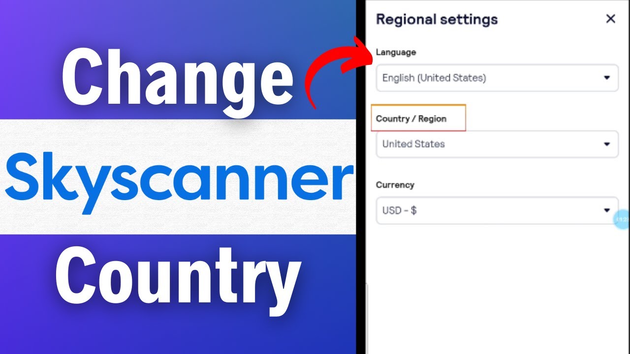 How To Change Country In Skyscanner App 2023 | Change Region In Skyscanner Account