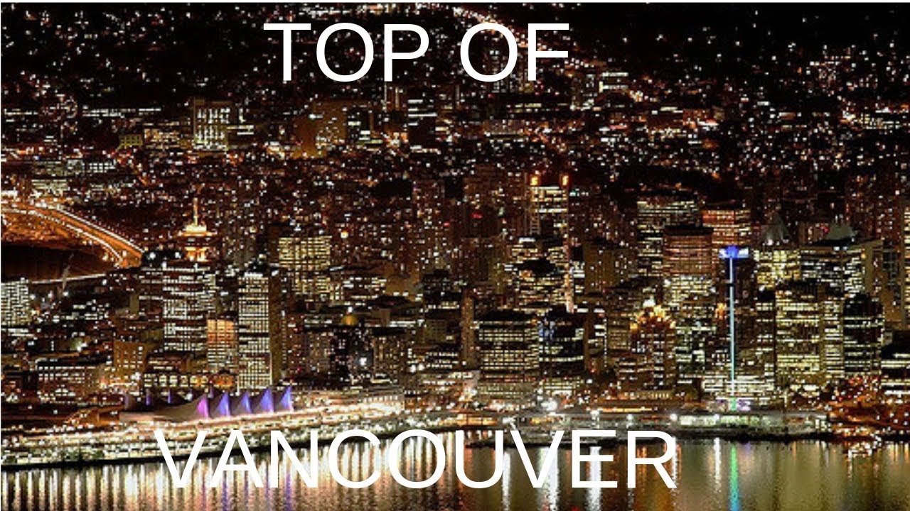 AMAZING nighttime view from Harbour Centre Top of Vancouver