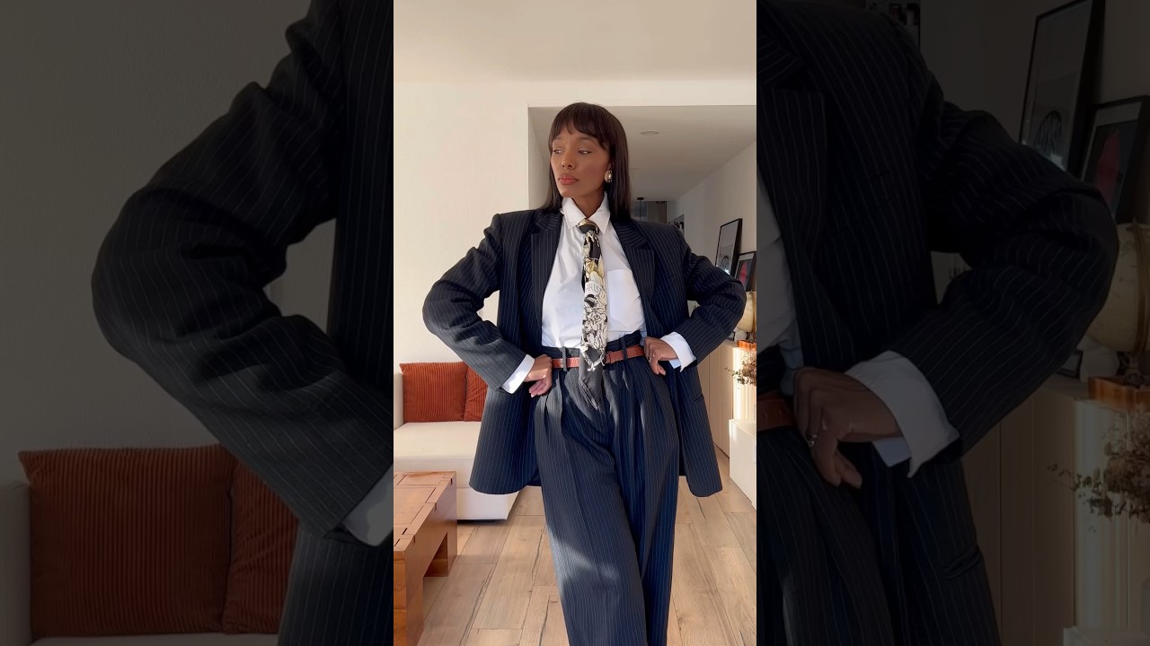 HOW TO WEAR DIOR SCARF AS TIE  #scarfstyle #scarf #fashiontips #scarftutorial #tieknot