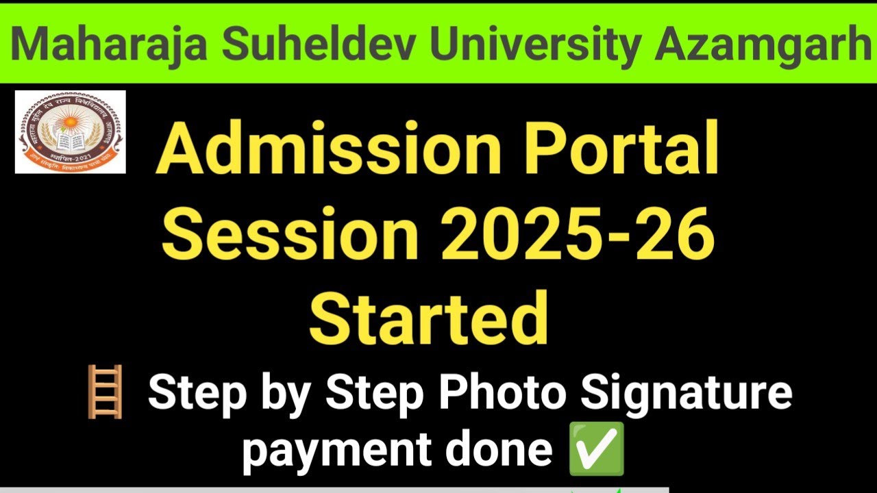 maharaja suheldev university registration form Fill Kare 2025 🔥 How To Fill Msdu azamgarh registra