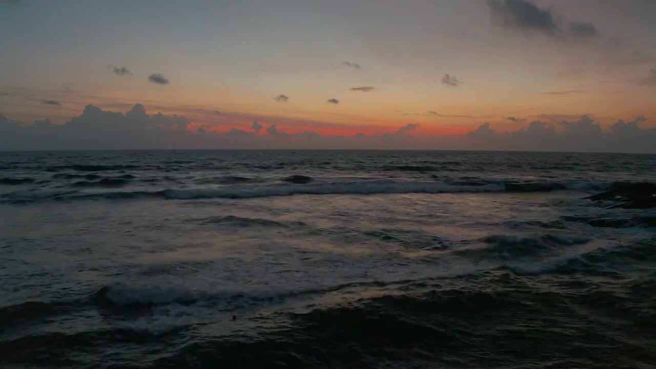 ⚡️ No Copyright aerial view of sea and sunset goa india
