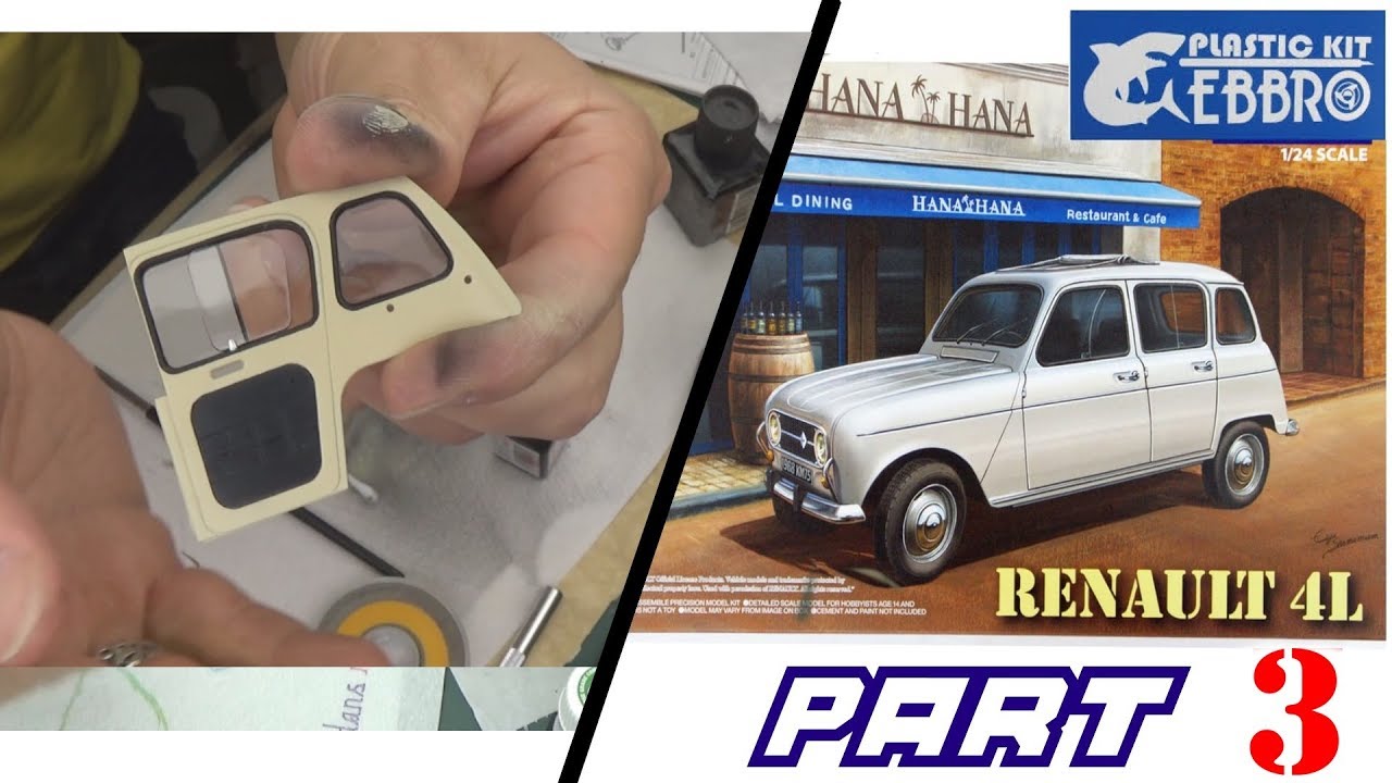 EP : 3►RENAULT 4L / EBBRO ◄ Maquette voiture 1:24