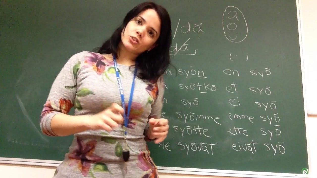 Aprende finlandés/finés en español. Verbo tipo 2/6 VERBITYYPPI 2 da/dä