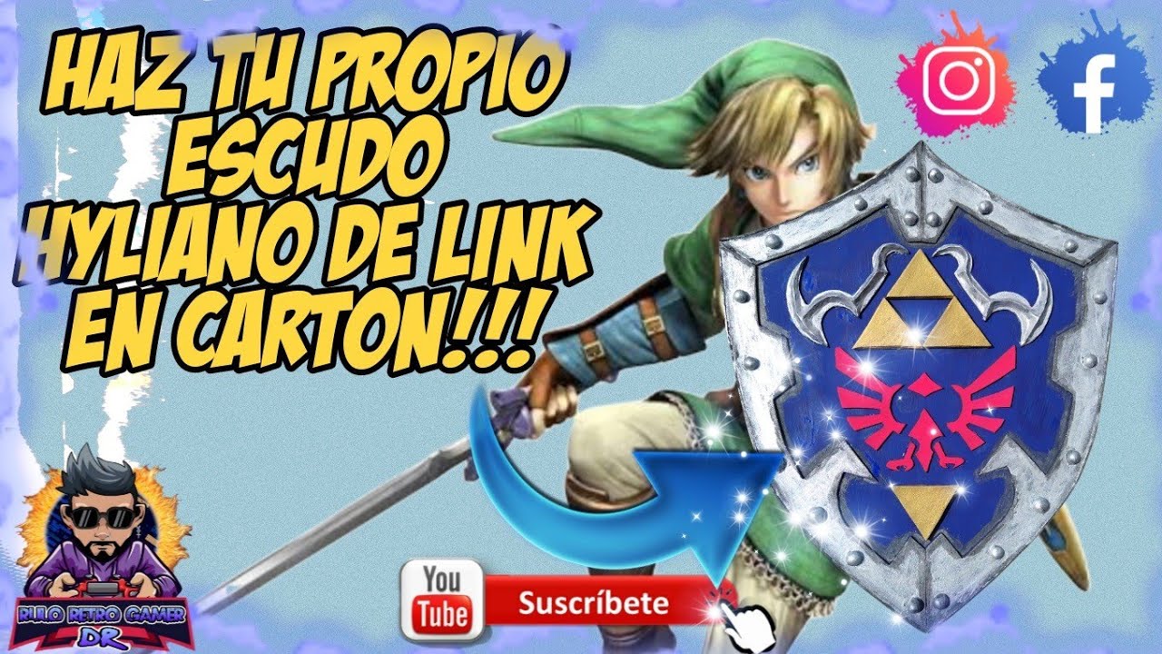 HACER ESCUDO HYLIANO DE LINK/HYLIAN SHIELD DIY CASERO EN CARTON PASO A PASO #cosplay #zelda #link