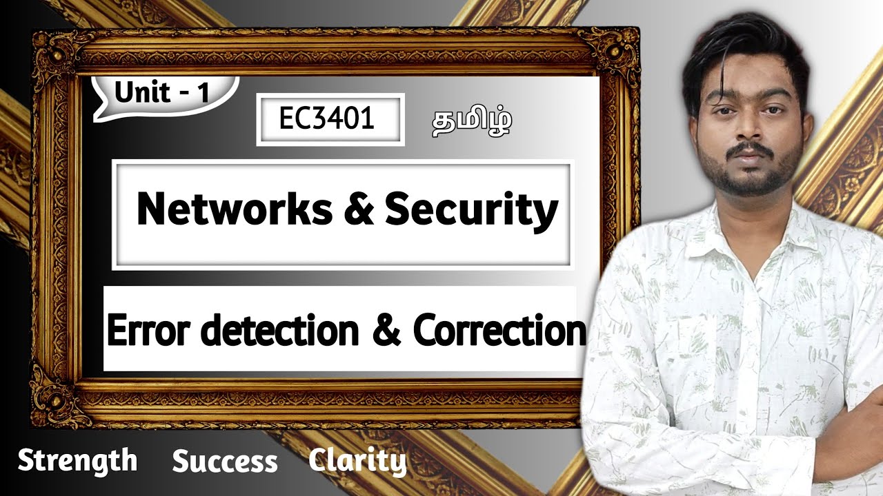 Error detection and correction in Tamil | Networks and Security in Tamil | Unit 1 | EC3401 in Tamil