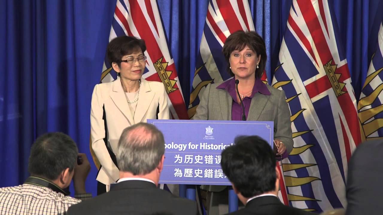 Formal apology to Chinese Canadians