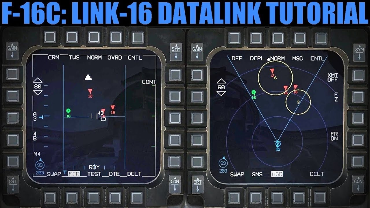 F-16C Viper: Учебное пособие по каналу передачи данных HSD | DCS WORLD