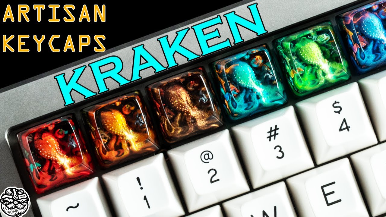 Artisan Resin Keycaps | KRAKEN - Dwarf Factory