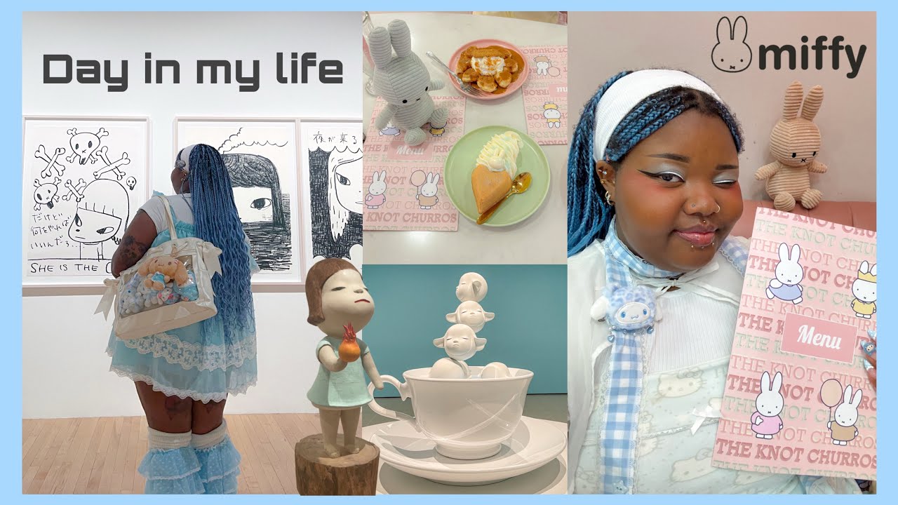 'NARA' Exhibition & Miffy themed cafe (The Knot Churros) vlog w/ @Tianakun 🍥