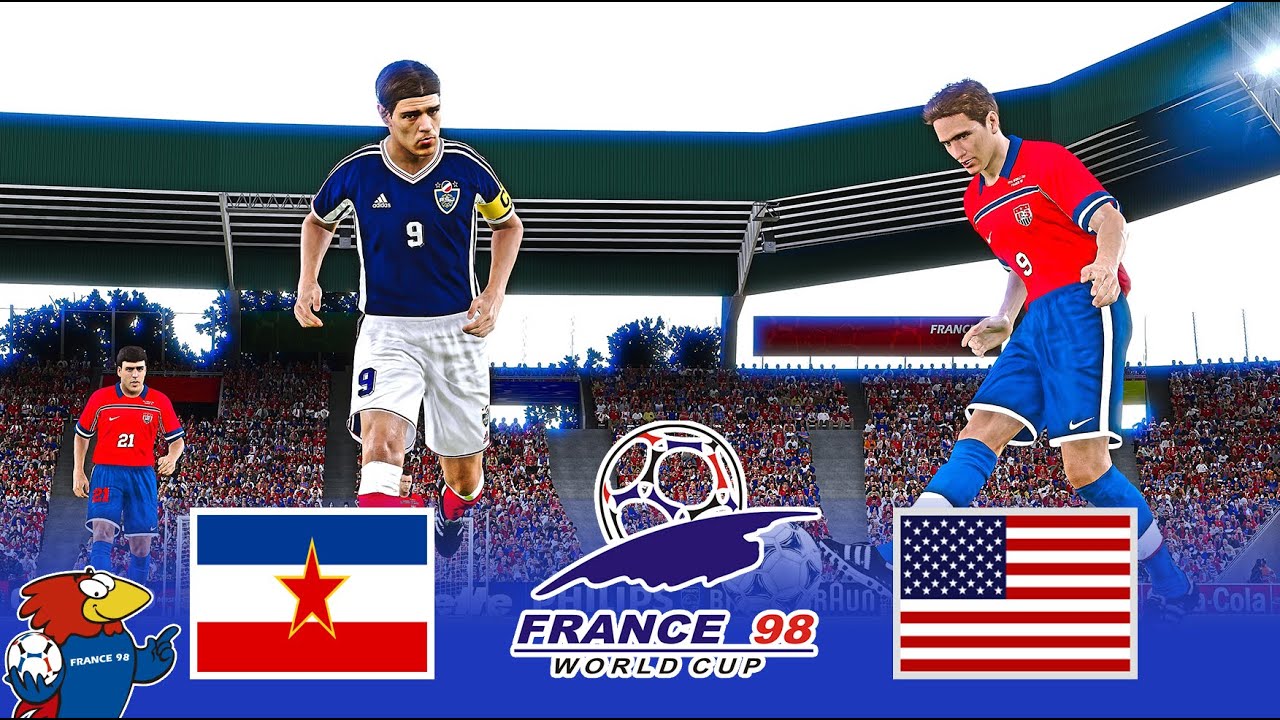Yugoslavia vs Estados Unidos ● Mundial Francia 98 Grupo F J2 ●  Pes 2021
