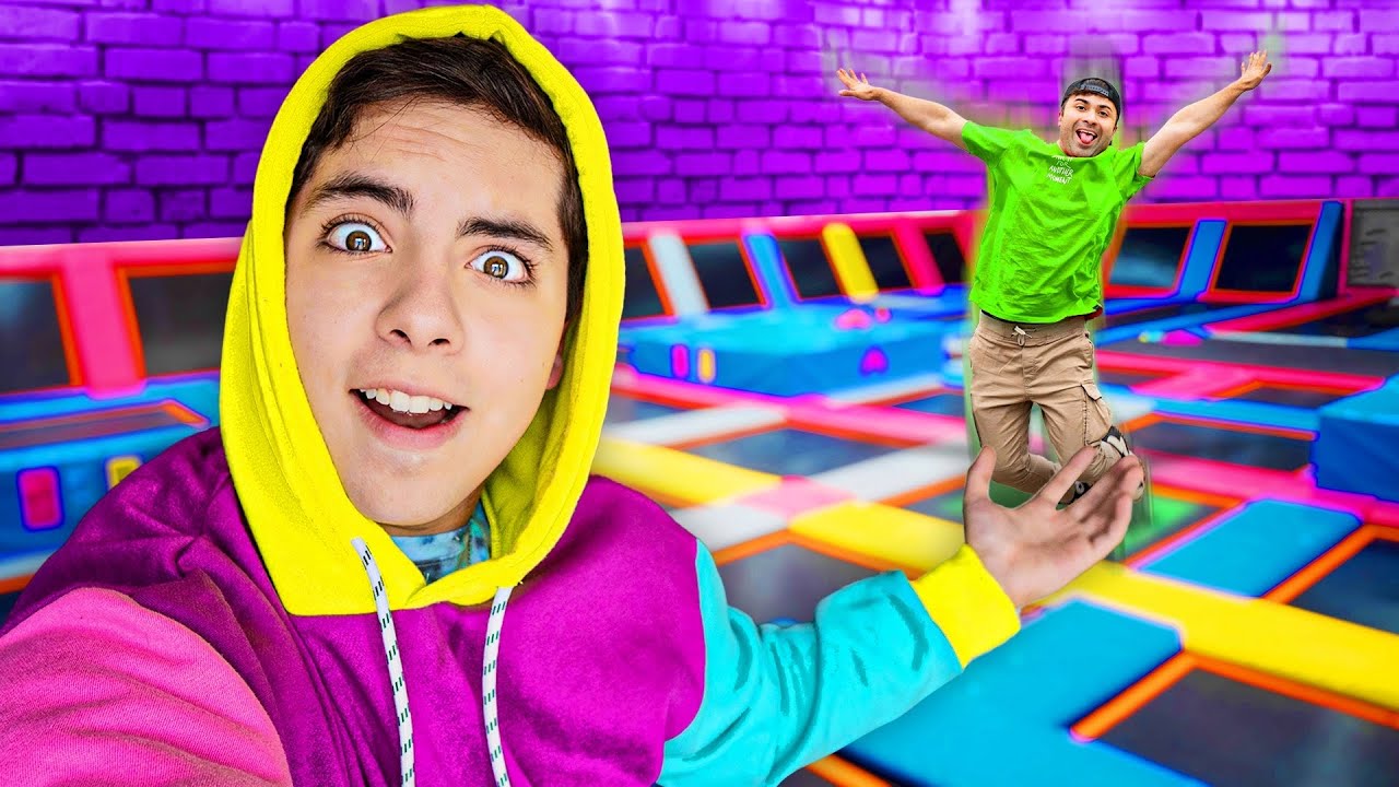 24 HORAS EN UN PARQUE DE TRAMPOLINES 🤸🏻‍♂️🔥 *extremo* | El Tío Néstor 💎