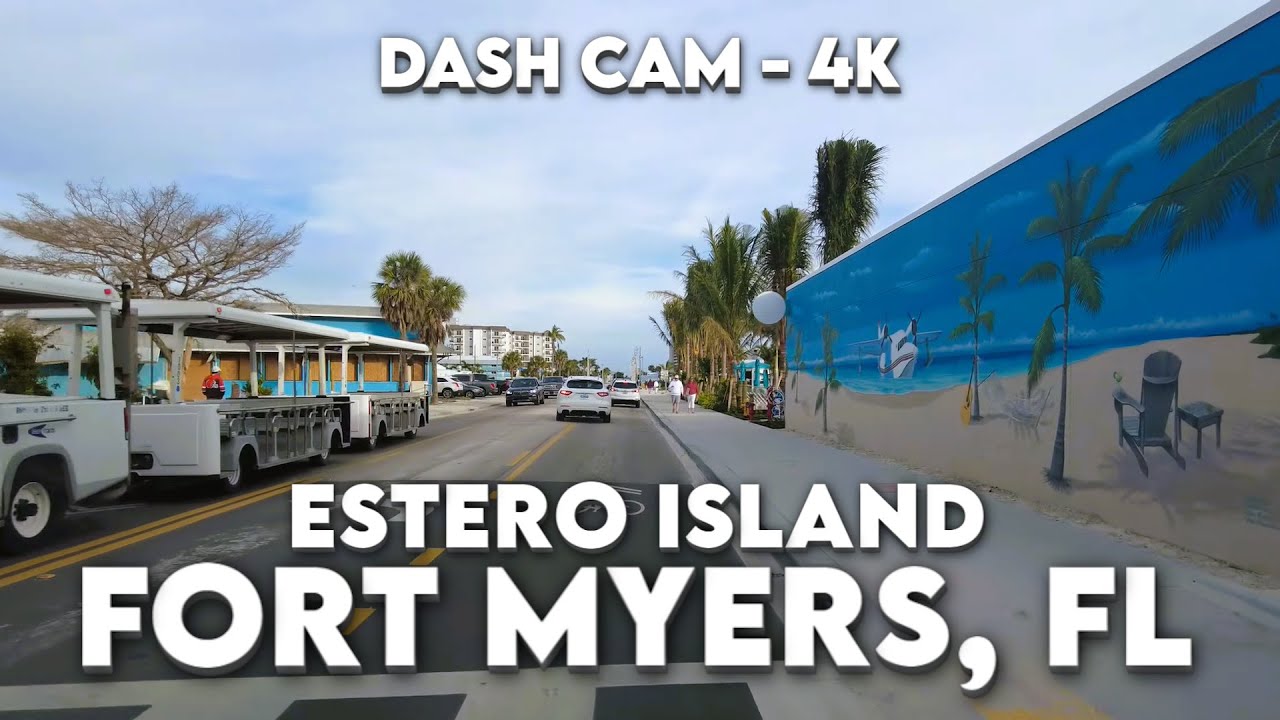 Exploring Estero Island: Fort Myers, FL Drive 🚗 | 4K Coastal Adventure!