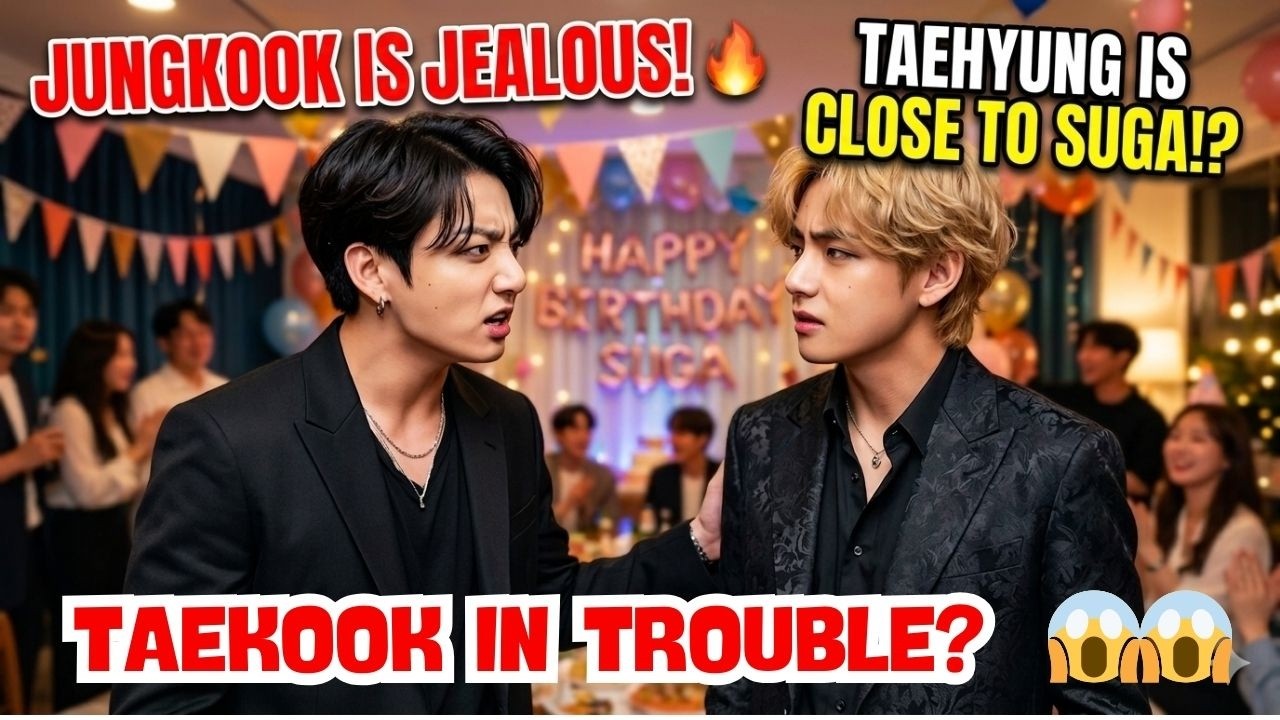 TAEKOOK IN TROUBLE? 😱 Taehyung Ignored Jungkook for Suga ? 💔 HAPPY BIRTHDAY SUGA !!