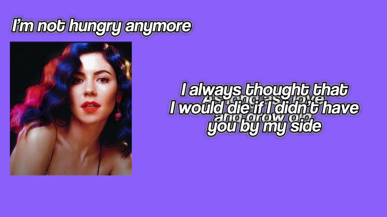 im not hungry anymore - marina lyrics
