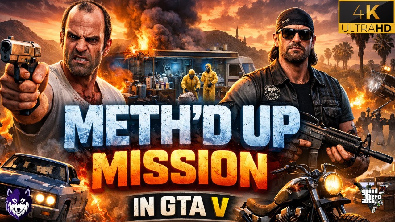 #10 METH'D UP MISSION TURNS INTO CHAOS | ULTRA 4K GRAPPHICS #METHDUPMISSION #GTAV #GTAONLINE #HEIST