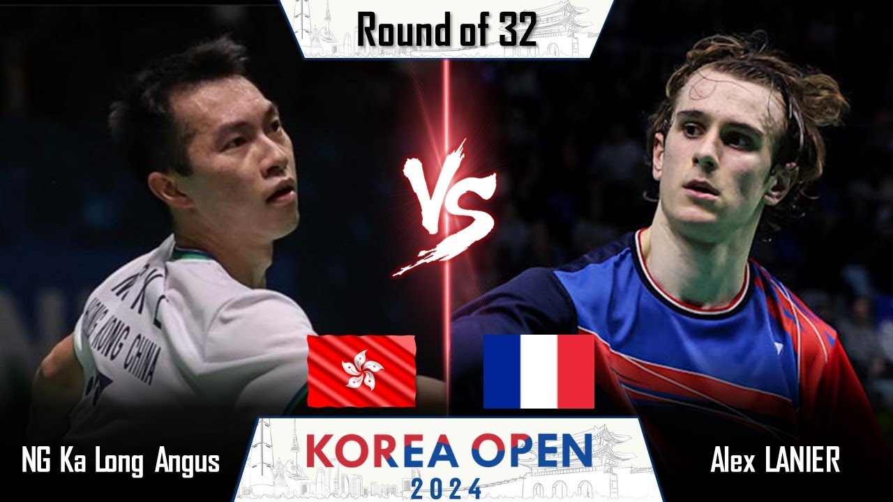 NG Ka Long Angus (HKG) vs Alex LANIER (FRA) | Korea Open 2024 Badminton