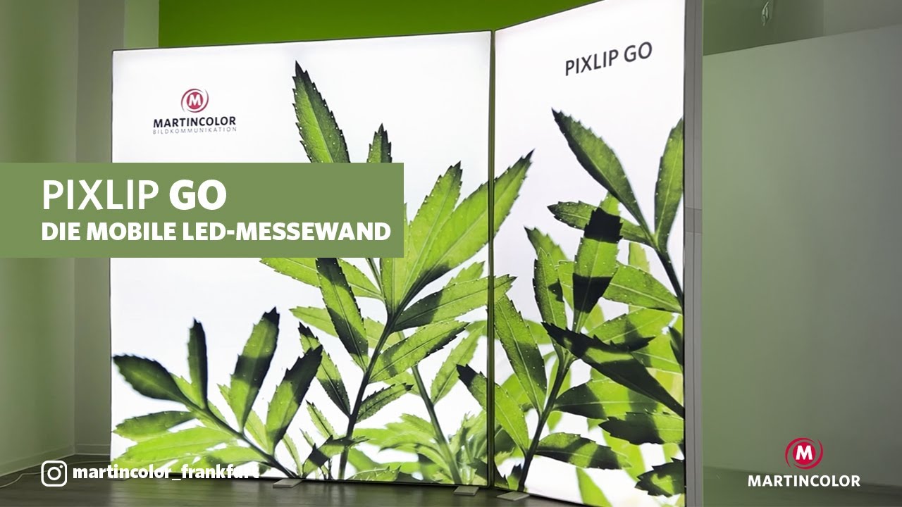 Messewand LED PIXLIP GO, LED Messestand