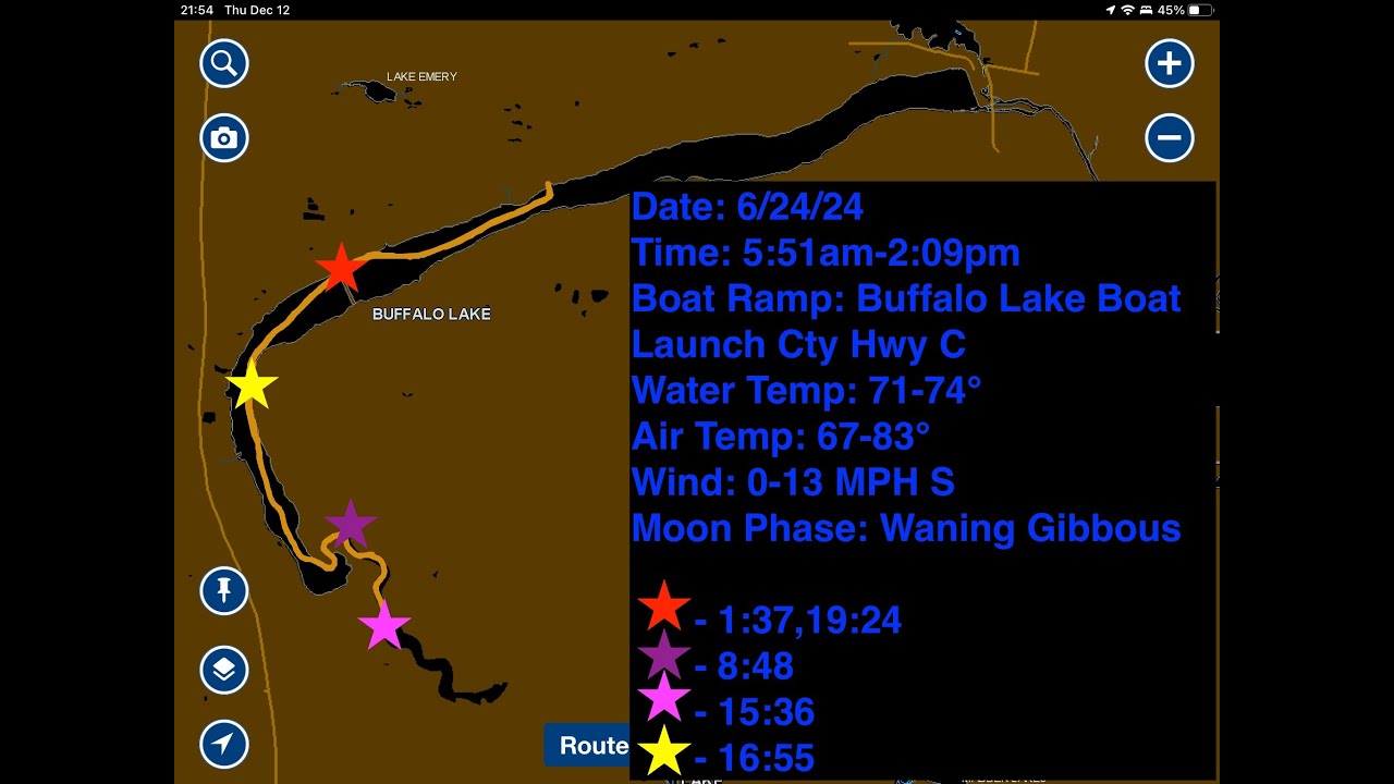 First time out on Buffalo Lake, Montello Wisconsin