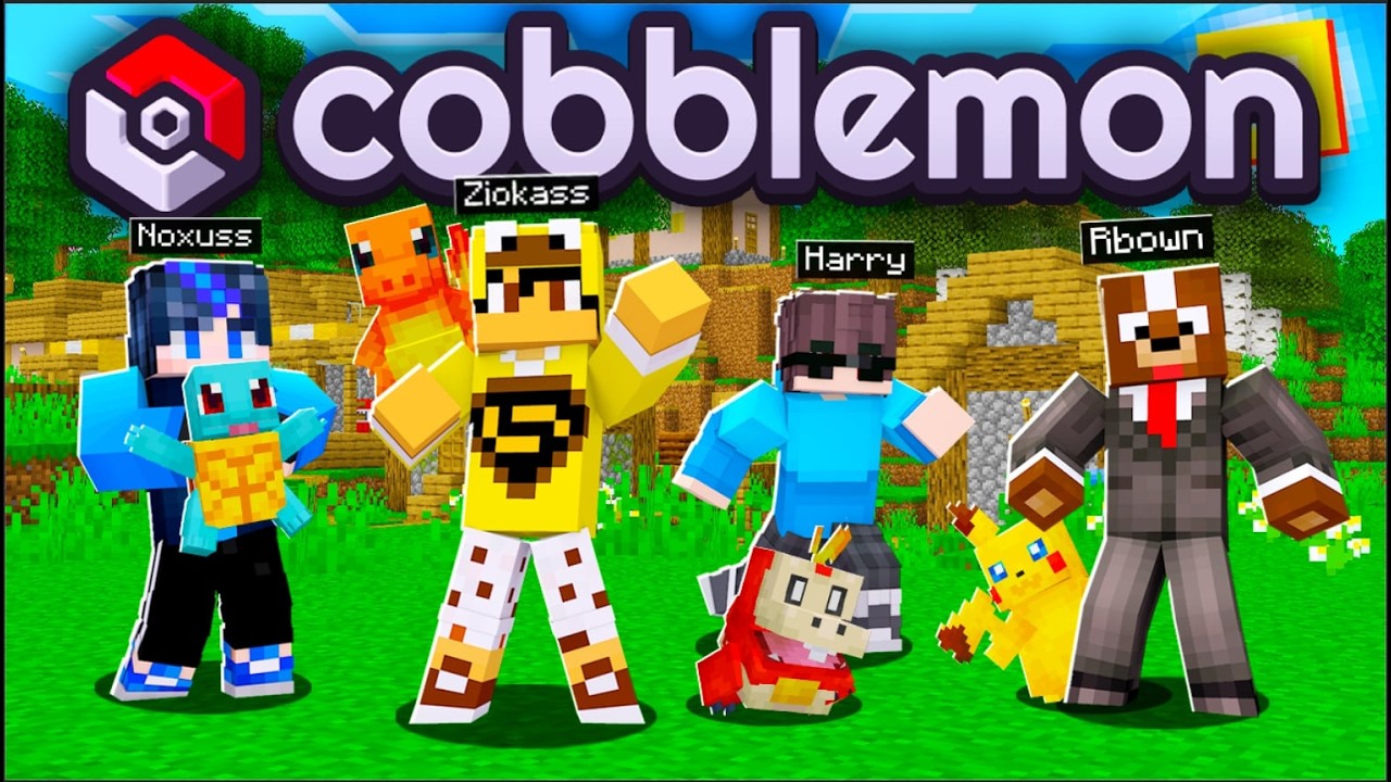 L&Agrave;NG COBBLEMON TẬP 1 - CHUYỂN SINH V&Agrave;O THẾ GIỚI POKEMON C&Ugrave;NG C&Aacute;C YOUTUBER CHẾ ĐỘ CŨ