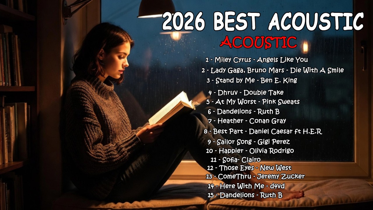 Best English Acoustic Songs 2026 🌿 Relaxing Acoustic Pop Covers Lyrics