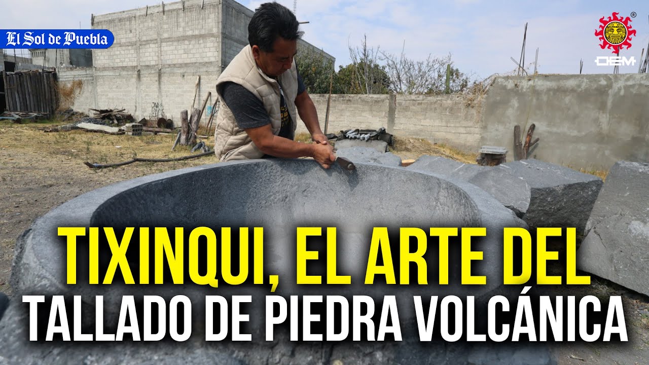 Tixinqui, el colectivo que preserva el hermoso arte del tallado de piedra volcánica