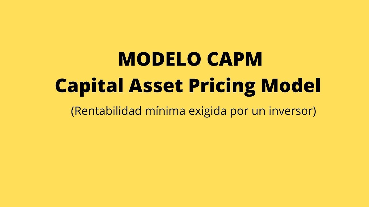 Modelo CAPM, cálculo del Ke