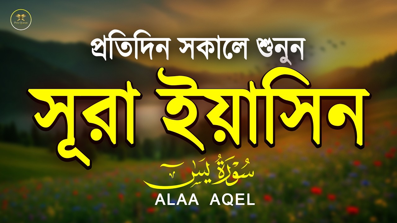 সূরা ইয়াসিন প্রতিদিন সকালে শুনুন l সকালের শ্রেষ্ঠ আমল l Surah Yaseen l سوره يس Record by Alaa Aqel