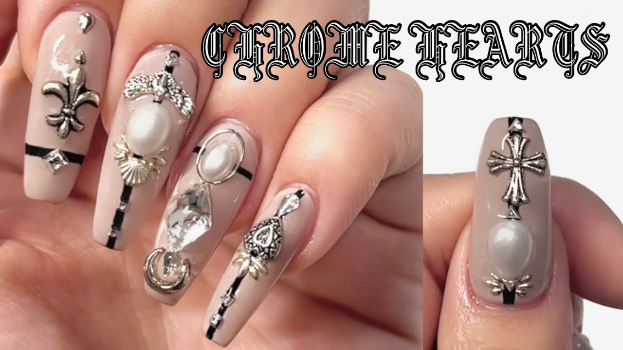 クロムハーツネイル💀🖤ポリジェル💅🏼/ASMR🎶