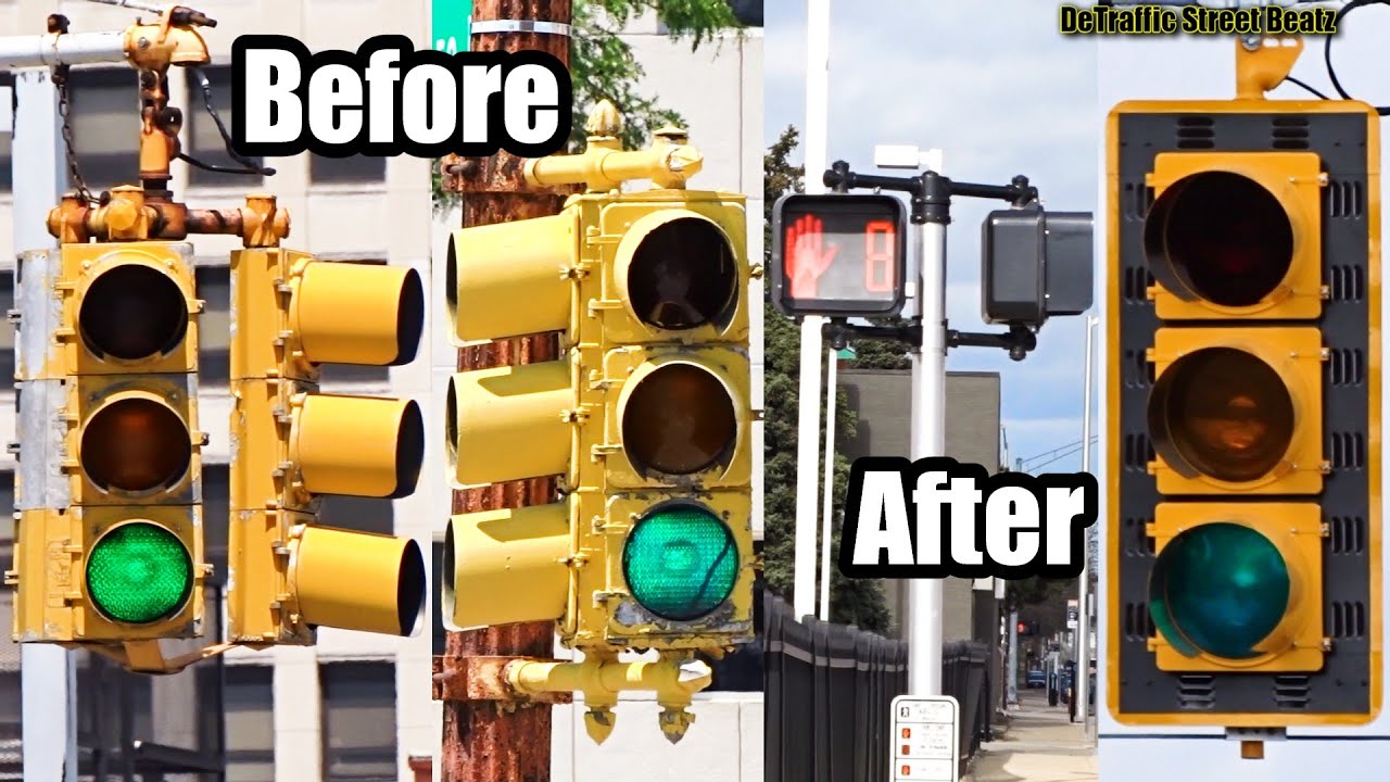Detroit Traffic Lights Before & After Upgrades