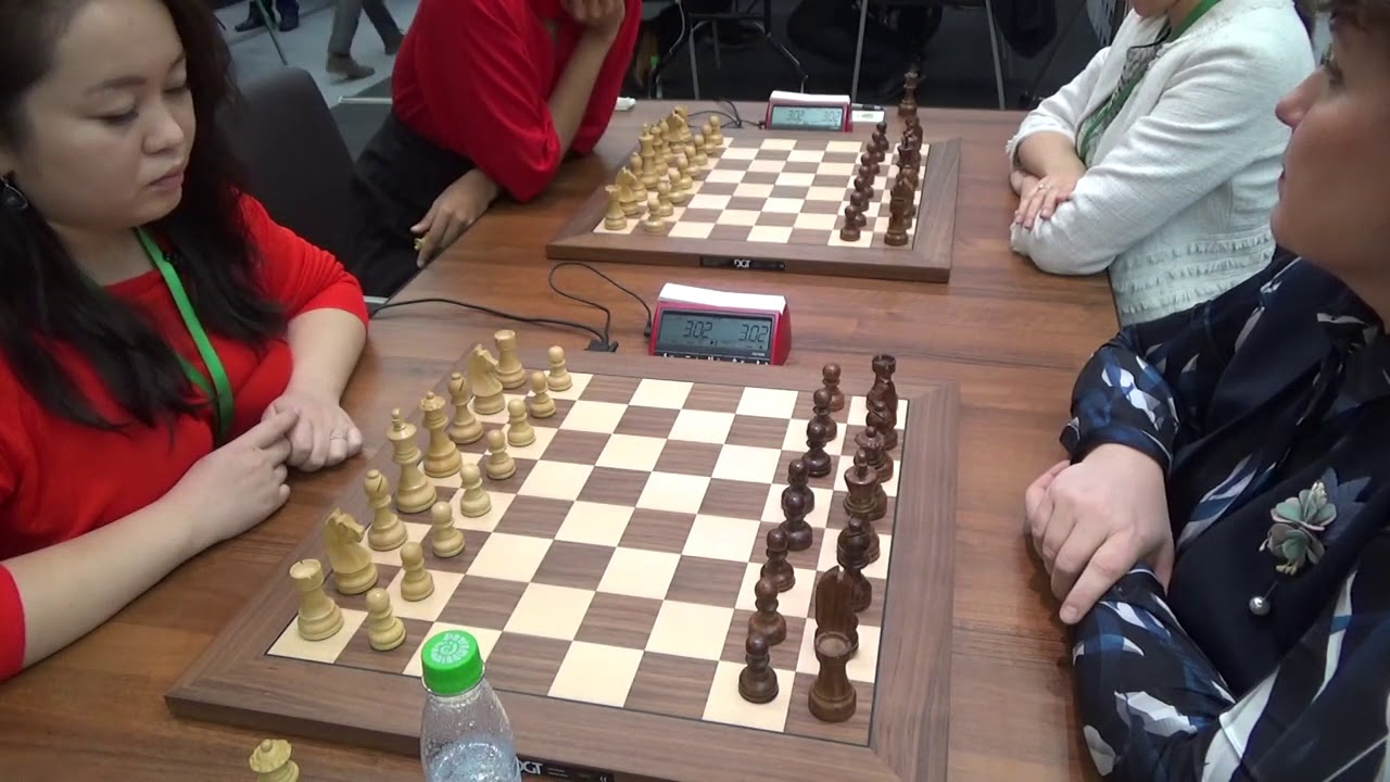 IM Munguntuul Batkhuyag-IM Galliamova Alisa_World Womens blitz chess championships 2019