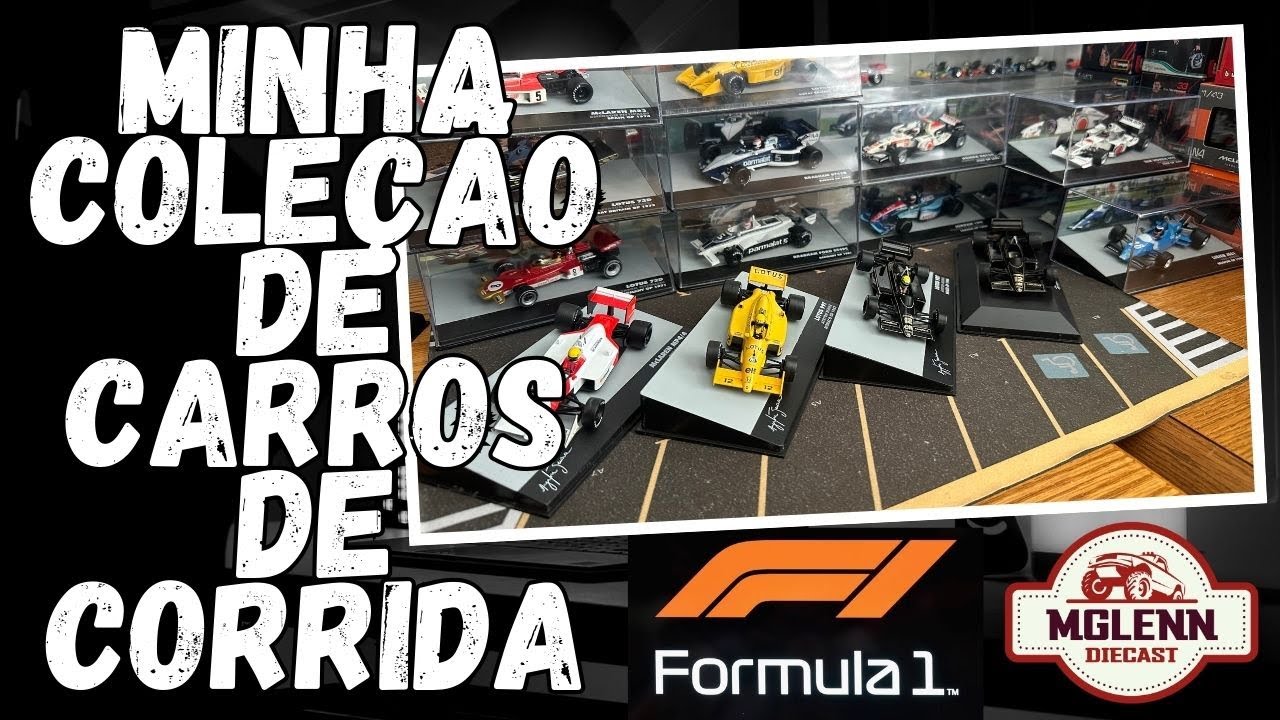 MINHA COLEÇÃO DE CARROS DE CORRIDA DA FÓRMULA 1