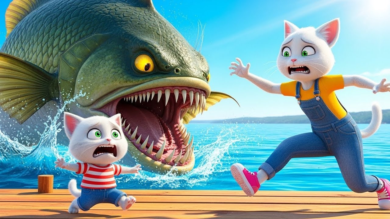 🚑 EMERGENCY! Giant Toothed Fish Attacks Kitten! 🐟🦷
