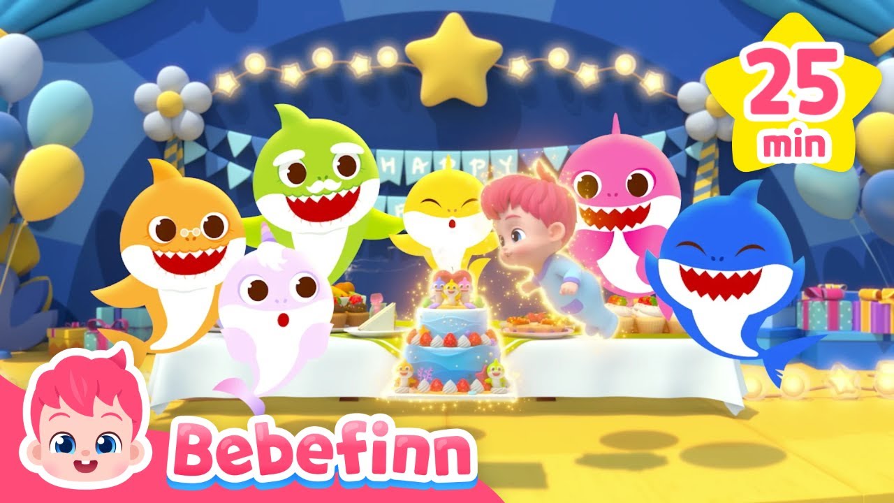 Happy 10th Year, Baby Shark! Bebefinn and Doo Doo Doo CompilationㅣKids SongㅣNursery Rhymes