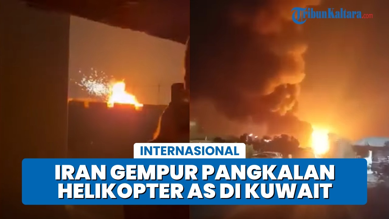 Pangkalan Helikopter AS di Kuwait Dihantam! Iran Lepaskan Rentetan Rudal dan Drone