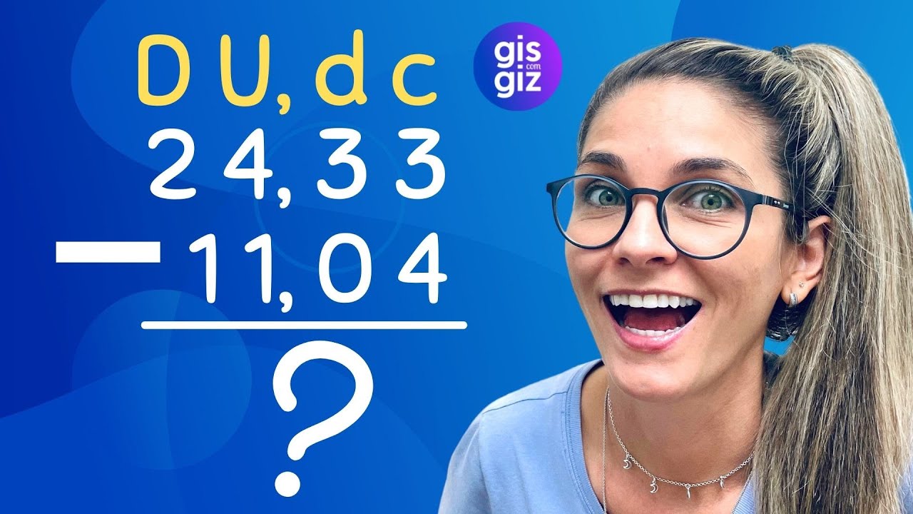 SUBTRA&Ccedil;&Atilde;O COM N&Uacute;MEROS DECIMAIS| - \Prof. Gis/