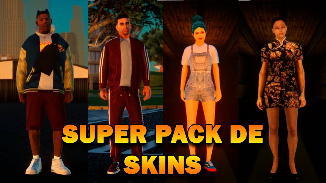SUPER PACK DE SKINS 2023 PARA GTA SAN ANDREAS