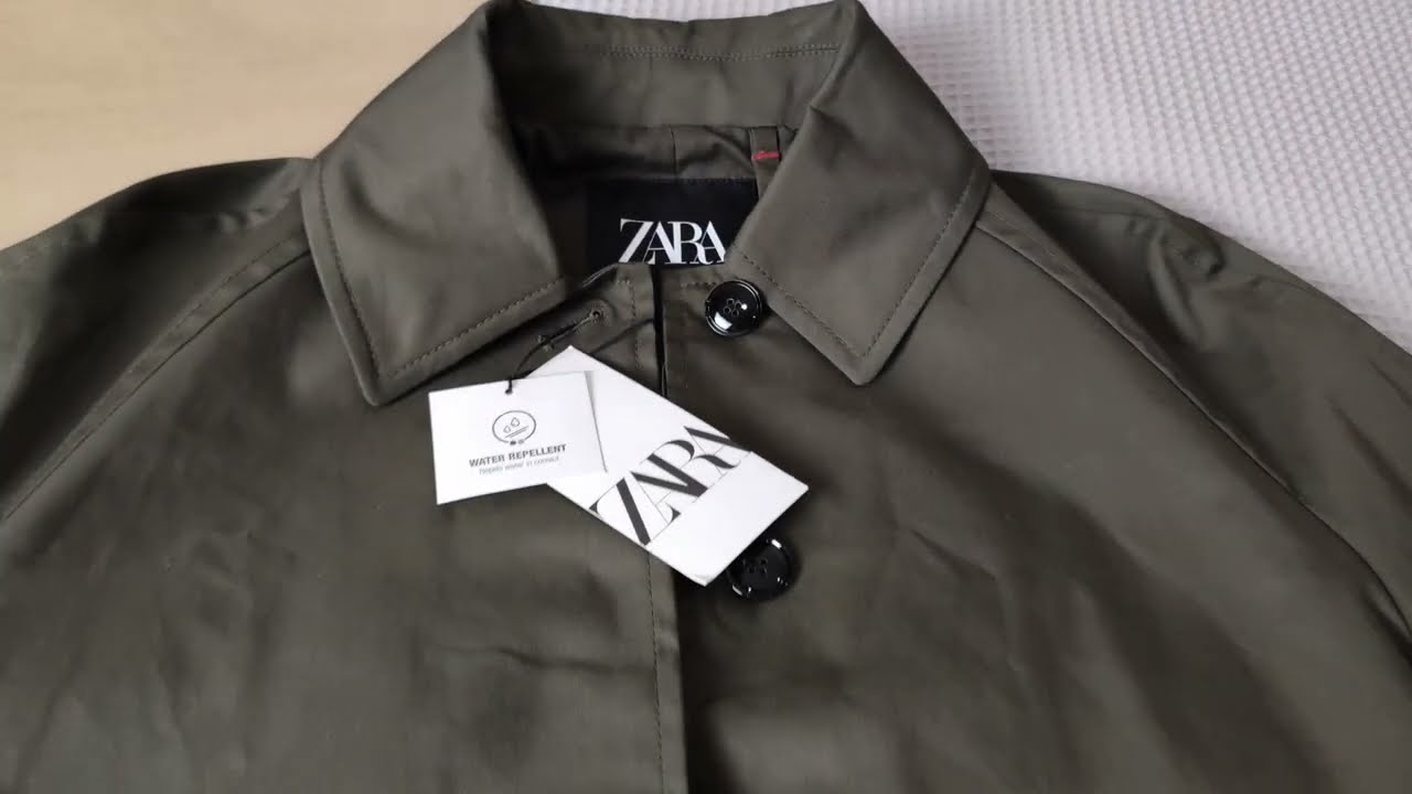 ТРЕНЧ ZARA WATER-REPELLENT — ZW COLLECTION 7522/251 - ZW COLLECTION WATER-REPELLENT TRENCH COAT