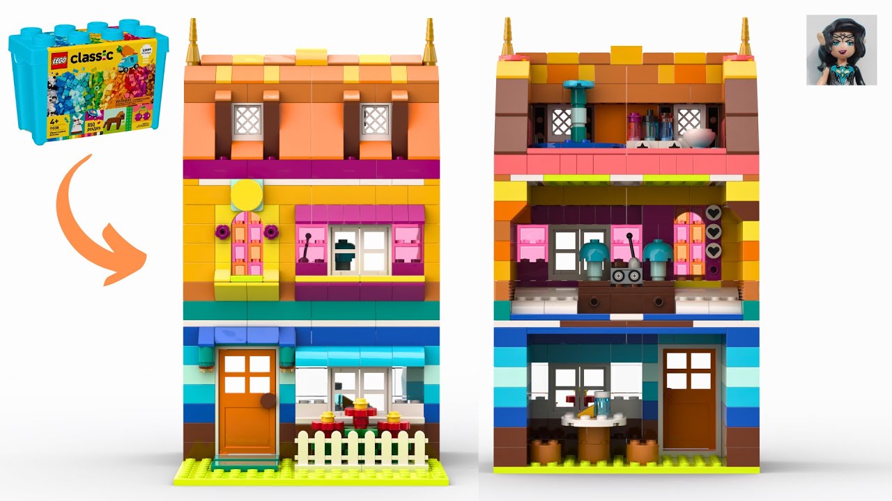 DOLL HOUSE Lego classic 11038 ideas How to build