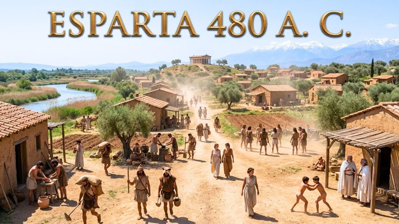 ESPARTA 480 A. C. (RECONSTRUCCIÓN POR IA) — LA CIUDAD DE LOS 300 GUERREROS