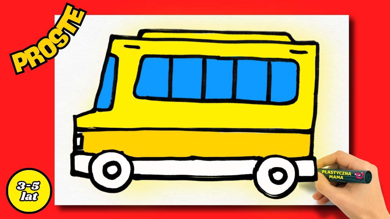 #4 jak narysować autobu? || tutorial dla dzieci krok po kroku || how to draw bus ?